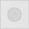 Ekena Millwork Standard Sedgwick Bullseye Rosette With Rounded Edge, 7"W x 7"H x 3/4"P ROSP070X070X075SDG04 - alternate 2